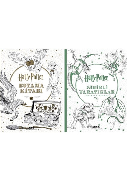 Harry Potter 2 Kitap Boyama Set Sihirli Yaratıklar