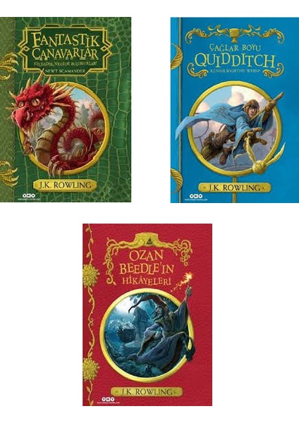 Harry Potter: Fantastik Canavarlar Nelerdir ve Nerede Bulunurlar - Harry Potter: Çağlar Boyu Quidditch - Harry Potter: Ozan Beedle'ın Hikayeleri - 3 Kitap