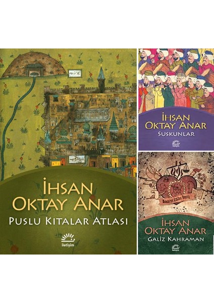 Puslu Kıtalar Atlası- Suskunlar- Galiz Kahraman - 3 Kitap - İhsan Oktay Anar