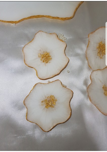 Epoksi Tepsi ve Bardak Altlığı Takımı