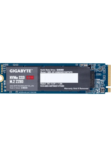 1TB 2500MB-2100MB NVMe M.2 2280 SSD