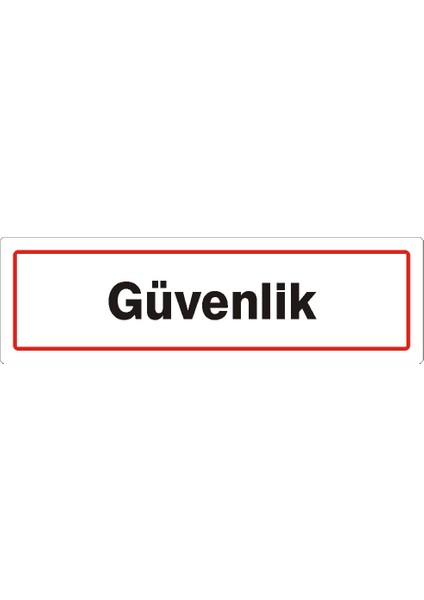 İzmir Serigafi Güvenlik (Kendinden Yapışkanlı Etiket) 7,5 cm x 25 cm
