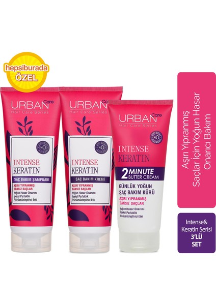 Intense Keratin Serisi 3'lü Set