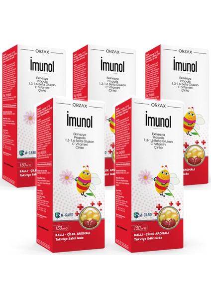 Imunol Sıvı Form Şurup 150 ml x 5 Adet