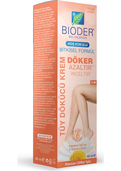Bıoder Bıtkısel Tuy Dokucu Krem Hassas 40 ml