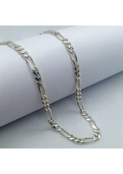Figaro Gümüş Kolye Kadın-Erkek 3mm 50 cm