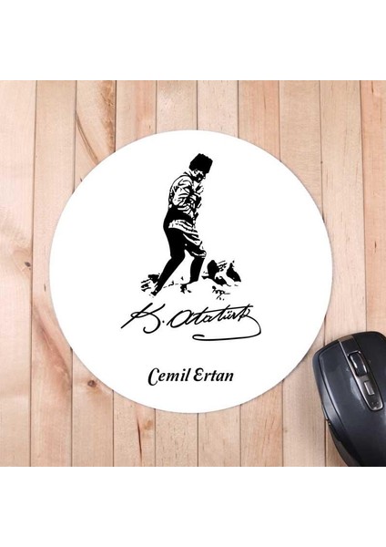 Atatürk Silüeti ve Imzalı Mousepad