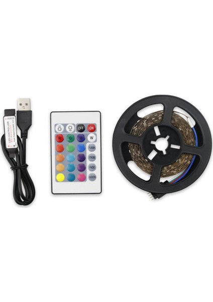 USB Kısılabilir Rgb Renkli Led Ir Uzaktan Kumandalı 2 m Rgb (Yurt Dışından)