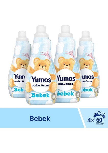 Doğal Özler Bebek Konsantre Çamaşır Yumuşatıcı 1200  ml 50 Yıkama x 4 Lü