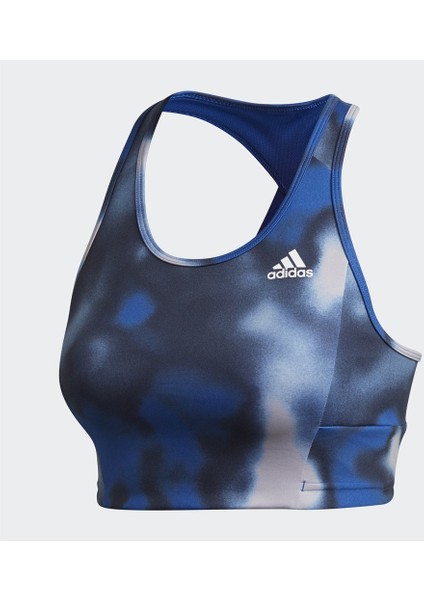 Adidas Desgined To Move Allover Print Kadın Büstiyer