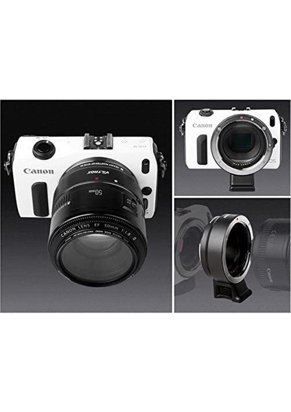 Ef-Eos M Adaptör ( Canon Ef - Canon Ef-Es Yuvalı Gövde Lensleri Için )