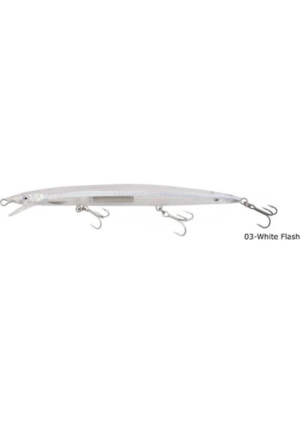 Savage Gear Sandeel Jerk Minnow 145 14G  Suni Yem 03-White Flash