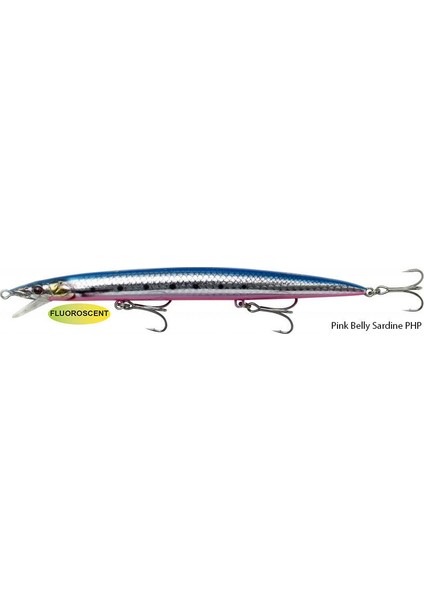 Jerk Minnow 145 Mm 17 Gr Sinking Suni Yem Pink Belly Sardine Php