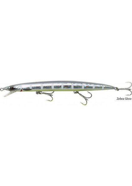 Savage Gear Jerk Minnow 145 Mm 17 Gr Sinking Suni Yem Zebra Glow