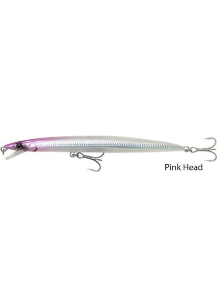 Jerk Minnow 175 Mm 25 Gr Floating Suni Yem Pink Head