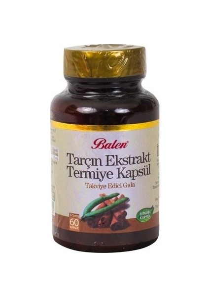 Tarçın Ekstratlı Termiye Kapsül 60 Adet