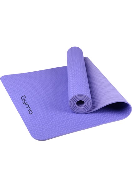 Ekolojik 6mm Tpe Yoga Matı Pilates Minderi Lila