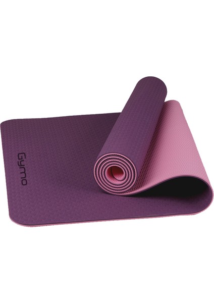 Ekolojik 6mm Tpe Yoga Matı Pilates Minderi Mürdüm