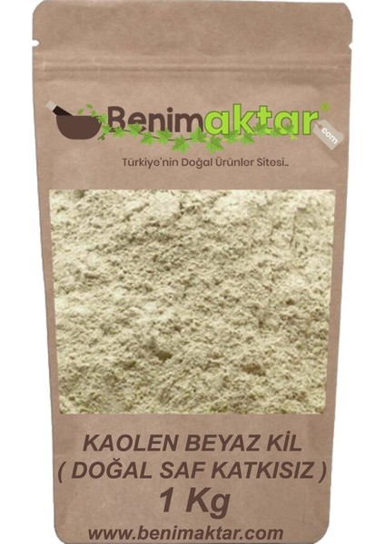 Benimaktar Beyaz Kil Kaolen Kil Toz 1 kg