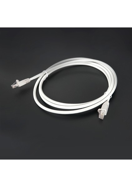 Bakır Patch Kablo Cat6A UTP 2mt LSZH Gri Patch Cord 2 Adet