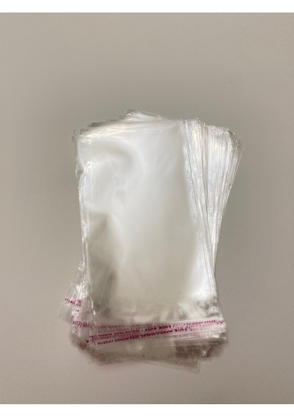 Şeffaf Yapışkanlı Poşet - Opp Kendinden Yapışkanlı Jelatin Parlak Poşet 13X25 cm - 100'LÜ