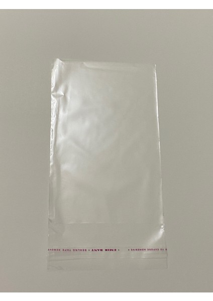 Şeffaf Yapışkanlı Poşet - Opp Kendinden Yapışkanlı Jelatin Parlak Poşet 13X25 cm - 100'LÜ