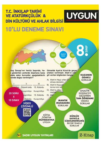 8. Sınıf Inkilap Tarihi ve Atatürkçülük 10'Lu Deneme