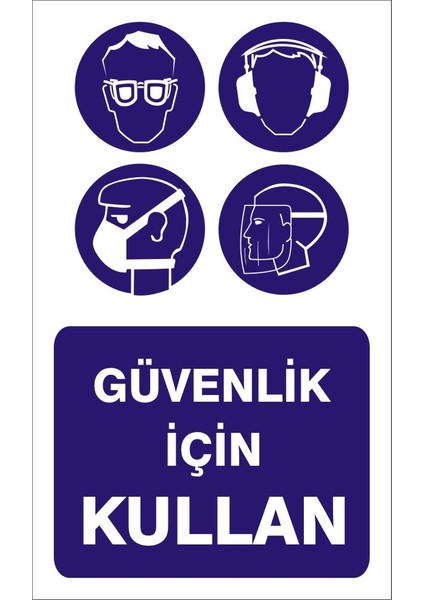 Koruyucu Malz.kullan (Kendinden Yapışkanlı Etiket) 15 x 25 cm