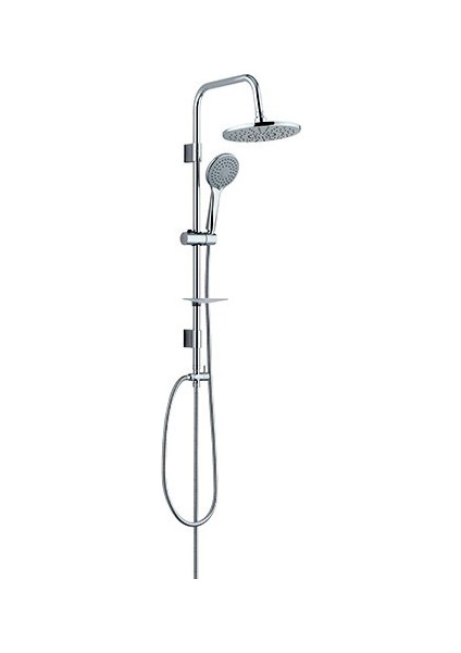 Rain Pratik 3f Sürgülü Banyo Duş Seti (Prinç Yönlendrici) 3+1