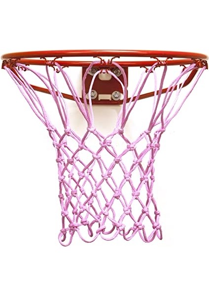 Basketbol Filesi 4mm Polys. Pembe - 2 Adet (Basketbol Pota Ağı)
