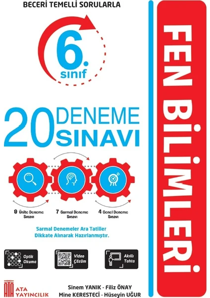 Ata Yayıncılık  Yeni Nesil 6. Sınıf 20 Deneme Sınavı Fen Bilimleri