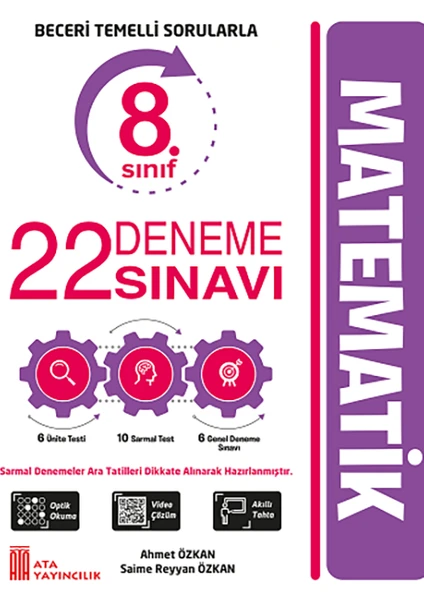 Ata Yayıncılık  8. Sınıf Matematik Yeni Nesil 22 Deneme Sınavı