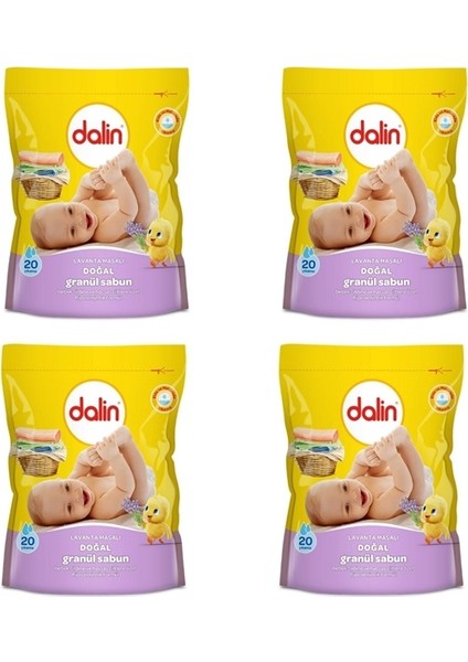 Granül Sabun Toz Deterjan Lavanta Masalı 1000 gr (4'lü Paket)