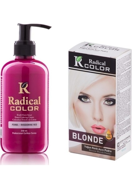 Color Pembe Amonyaksız Su Bazlı Saç Boyası 250ml 2SET