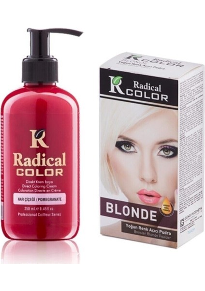 Nar Çiçeği Amonyaksız Su Bazlı Saç Boyası 250ml 2SET