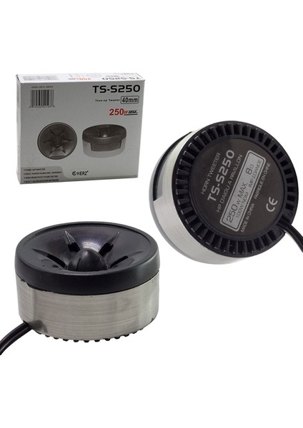 Oto Hoparlör 40 mm 2 Adet 250 Watt Tweeter Tiz