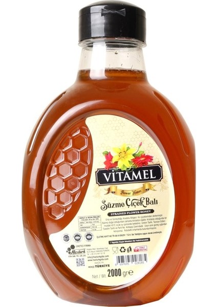 Bidon Süzme Çiçek Balı 2000 gr