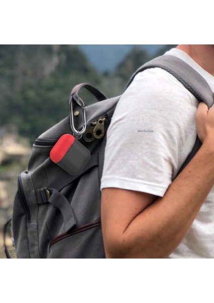 AirPods Kılıf Koruyucu Case Silikon Kemer Klips Yedek Kapak Hediyeli