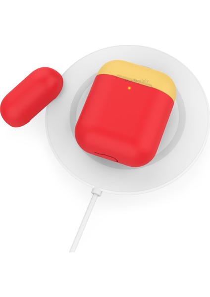 AirPods Kılıf Koruyucu Case Silikon Mat Yedek Kapak Hediyeli PT-38