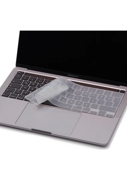 Macbook Pro Klavye Kılıfı 13inç M1-M2 Türkçe Q Baskı A2338 2289 2251 A2141 ile Uyumlu