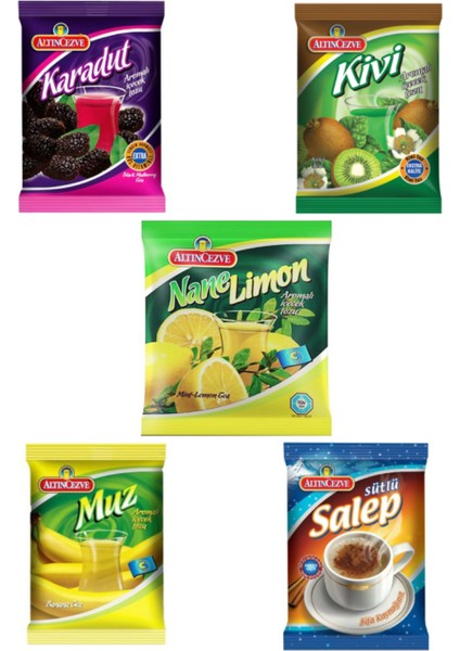 Altın cezve Içecek Tozu 5'li Karma 5 x 250 gr