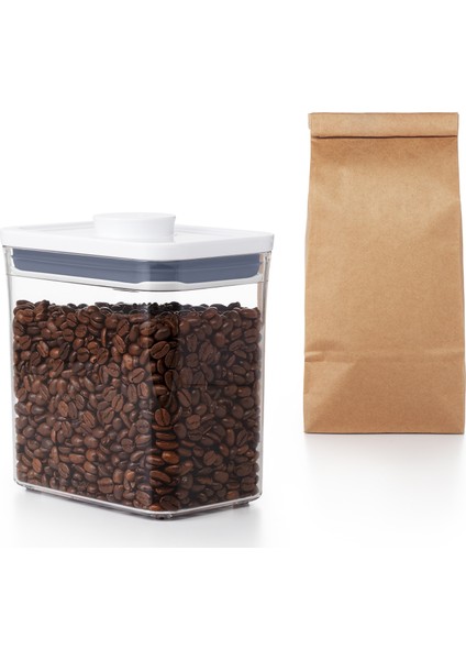 Pop Kısa Dikdörtgen 1.5 Litre Saklama Kabı