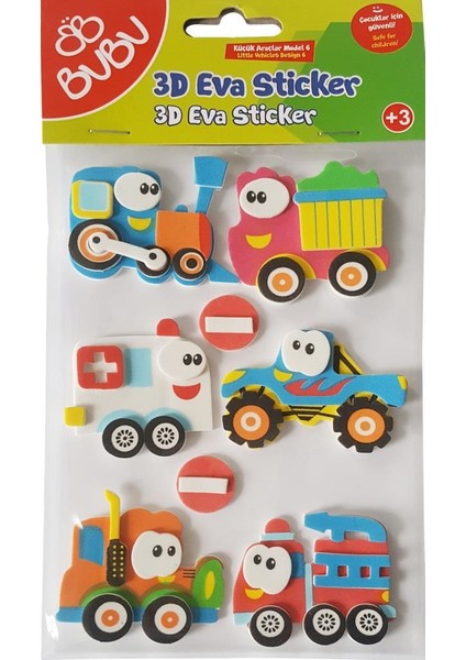 Küçük Araçlar Eva 3D Sticker Model 6