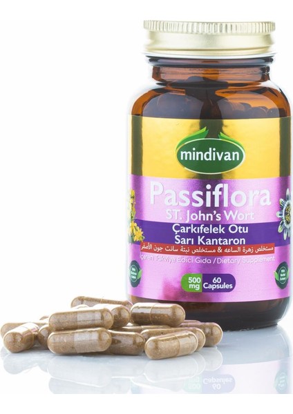 Çarkıfelek Otu - Kantaron Ekstreli Passiflora Kapsül