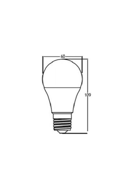 9W LED Ampul E27 4000K IlıkBeyaz Işık BA13-10921 10 ADET