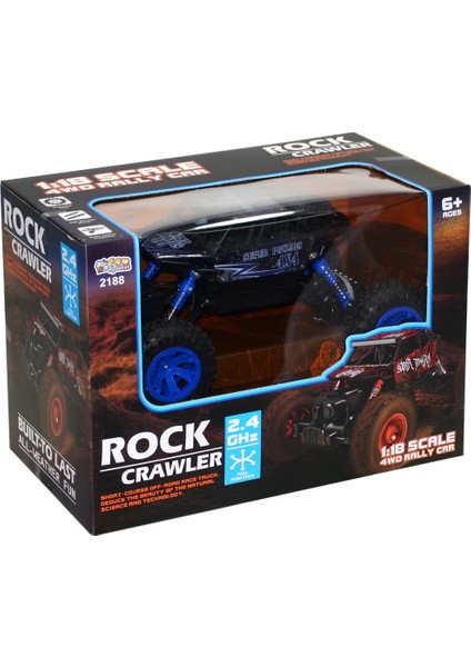 1:18 Rock Crawler 4 Çeker Kumandalı Şarjlı Arazi Aracı