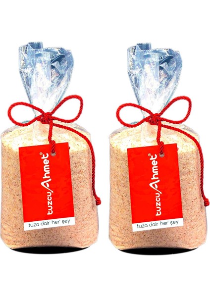 2 Adet 1 kg Öğütülmüş Doğal Himalaya Kaya Tuzu Pembe