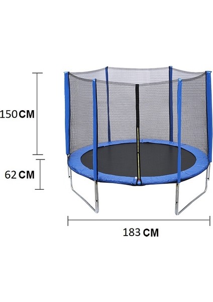 183 cm Trambolin File Korumalı Outdoor Trambolin