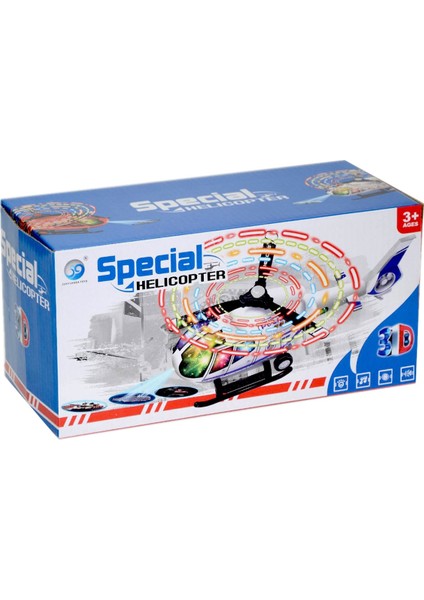 Special Pilli Işıklı Helikopter