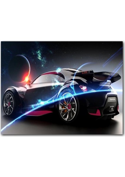 Cakatablo Ahşap Tablo Elektrikli Citroen Survolt ve Gezegenler